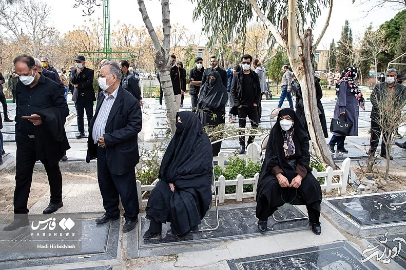 (تصاویر) خاکسپاری زهره فکور صبور